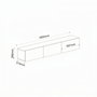 Hanah Home Soporte para TV Ada - Travertino con Iluminación LED